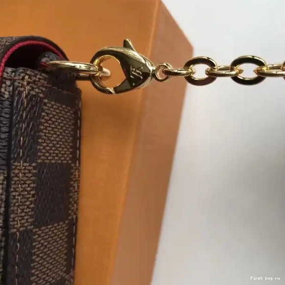 First bag ru Pochette Bag Vuitton N63032 Louis Felicie Damier 0626